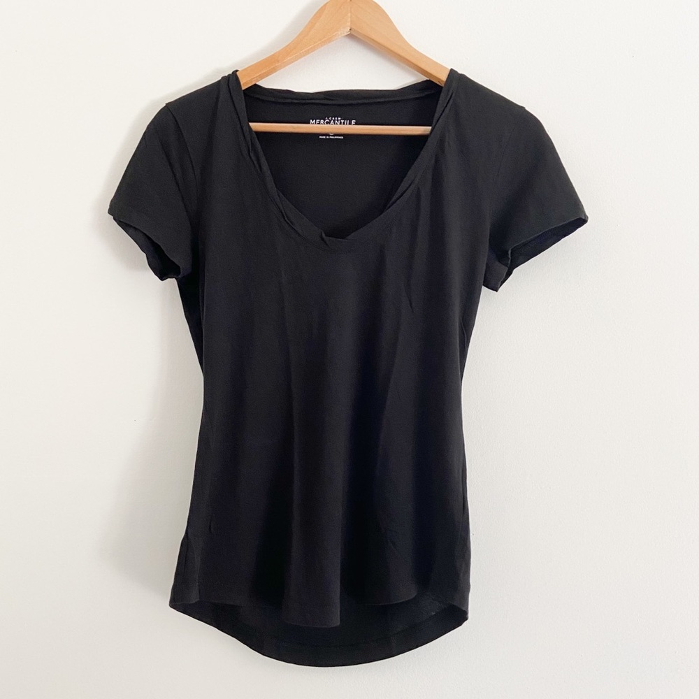J.Crew Factory Scoop Next Black T-Shirt